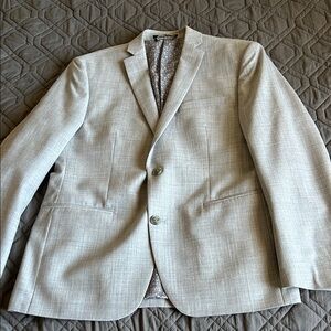 Bar III Mens Light Gray Blazer Size 40S Single Breasted Double Vented
